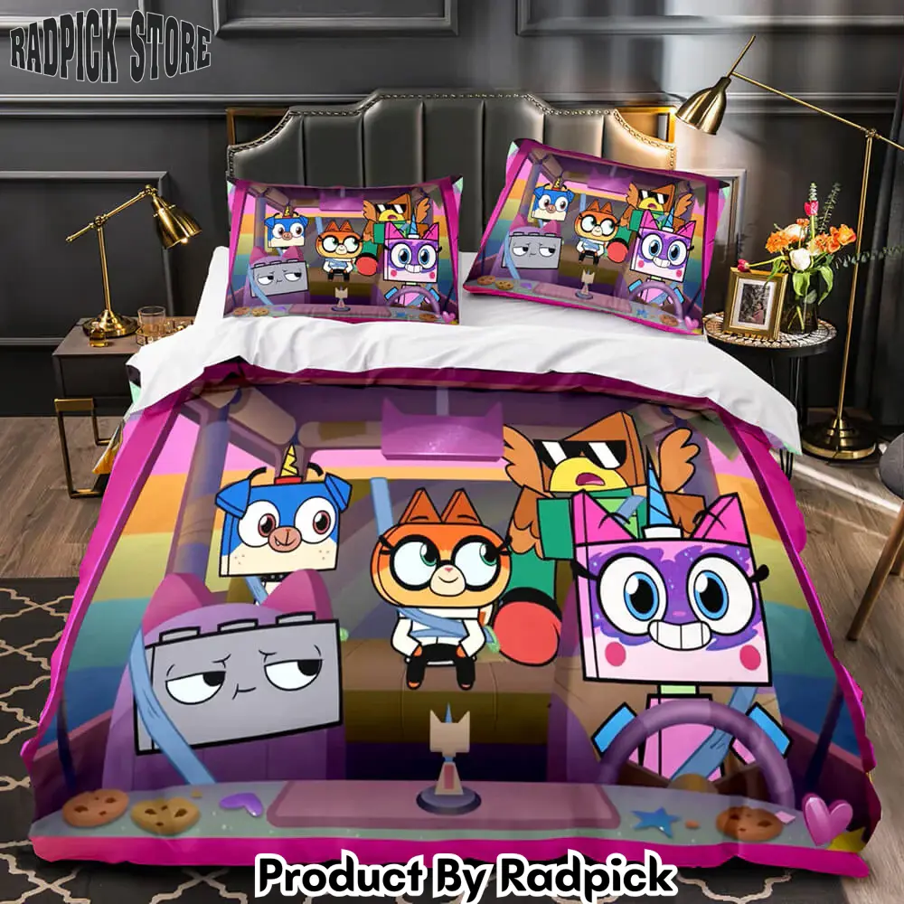 Unikitty bedding set quilt duvet cover bedding sets for kids gift  rp0429975